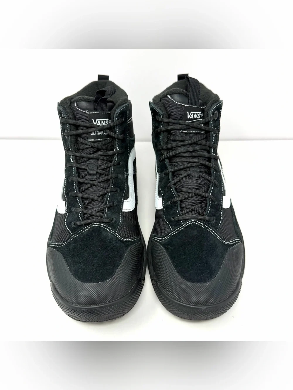 Vans Men’s UltraRange Exo MTE-1 Hiking Shoes Sz 9 Black Suede Outdoors Trail EUC